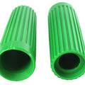 Replica Rib Style Grip Set Green for Harley-Davidson