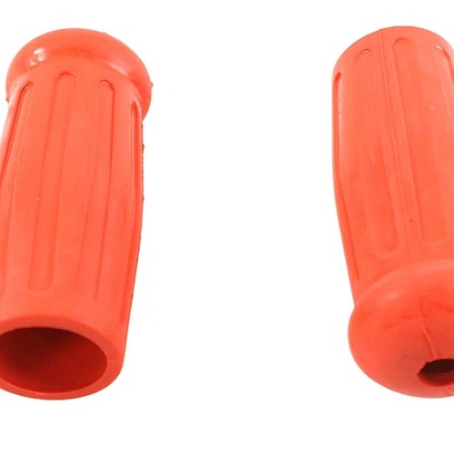 Replica Short Stock Handlebar Grip Set Orange for Harley-Davidson