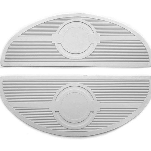Footboard White Mat Set for Harley-Davidson