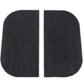 Mini Footboard Mat Set Black Rubber for Harley-Davidson