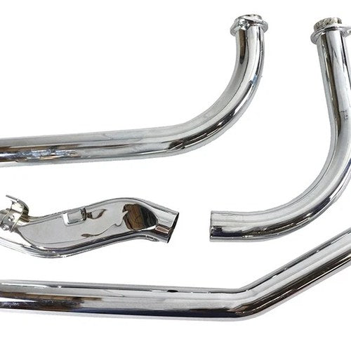 Shovelhead Upsweep Exhaust Header Set Chrome for Harley-Davidson