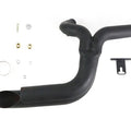 2 into 1 Exhaust Header Set Black for Harley-Davidson