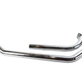 Shovelhead Upsweep Header Pipe Set Chrome for Harley-Davidson