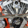 2:1 Siamese Exhaust Header Set Chrome for Harley-Davidson