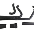 Cyclone 1-3/4 inch 2 into 1 Exhaust Header Set Black for Harley-Davidson