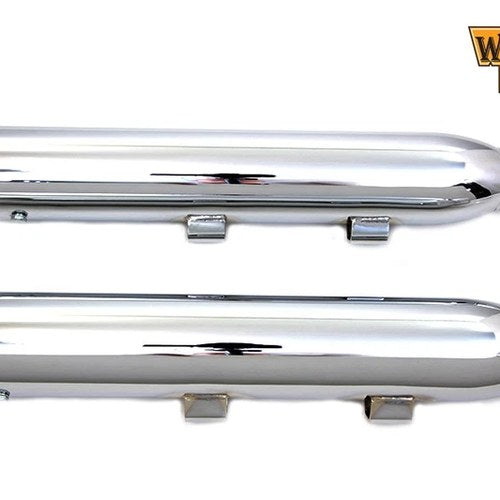 Wyatt Gatling Chrome Slash Muffler Set for Harley-Davidson