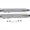 Wyatt Gatling Muffler Set with Black End Caps for Harley-Davidson