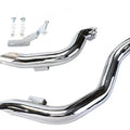 Chrome Wyatt Gatling Down Draft Drag Pipes for Harley-Davidson