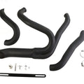 Black Wyatt Gatling 2 into 1 Exhaust Pipe Header Kit for Harley-Davidson
