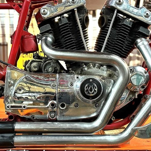 Alphabet XL Exhaust Header Set Raw for Harley-Davidson