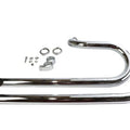 Side By Side Drag Pipe Set Chrome for Harley-Davidson