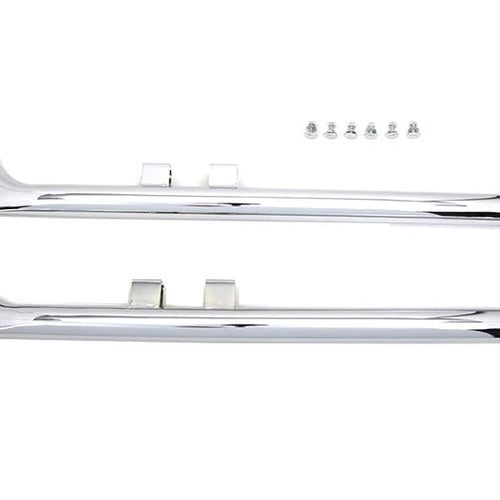 M8 36 inch Straight Fishtail Exhaust Extension Set Chrome for Harley-Davidson