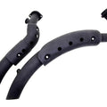 Black Drag Pipe Set With Heat Shields for Harley-Davidson
