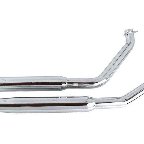 Mcm Fxe Exhaust System Chrome for Harley-Davidson