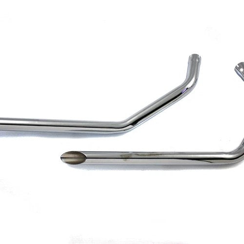 Wyatt Gatling Exhaust Drag Pipe Set Slash Cut Ends for Harley-Davidson