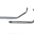Wyatt Gatling Exhaust Drag Pipe Set Slash Cut Ends for Harley-Davidson