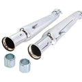 Chrome 20 inch Megaphone Upsweep Slip On Muffler Set for Harley-Davidson
