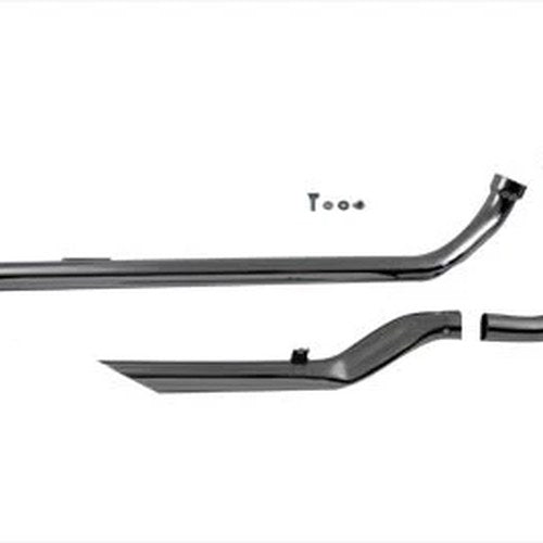Exhaust Drag Pipe Set Flat Front Pipe for Harley-Davidson