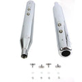 4 inch Muffler Set with Chrome Hollow Point End Tips for Harley-Davidson