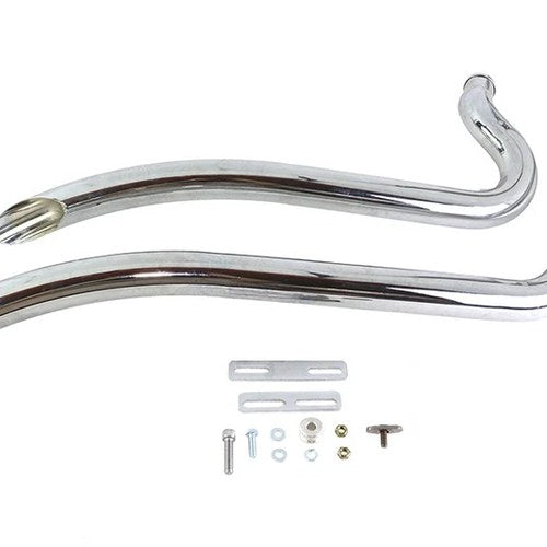 Wyatt Gatling Smooth Radius Pipe Set Chrome for Harley-Davidson