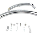 Wyatt Gatling Street Sweeper Exhaust Pipe Set Chrome for Harley-Davidson