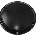 Black 6-Hole Smooth Derby Cover for Harley-Davidson