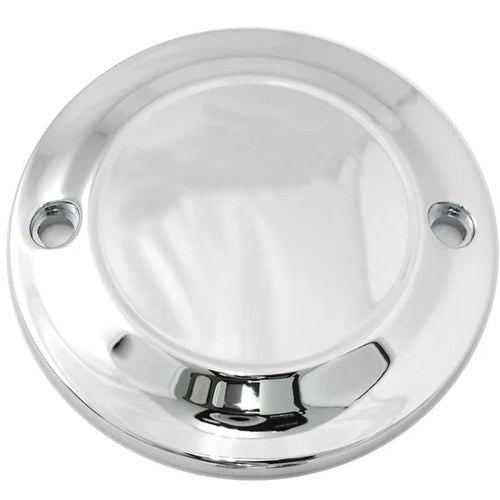 Chrome 2-Hole Smooth Ignition System Cover for Harley-Davidson