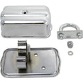 Universal Chrome Spark Plug Holder with Clamps for Harley-Davidson