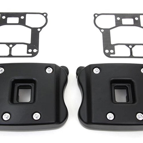 Rocker Box Cover Set Black for Harley-Davidson