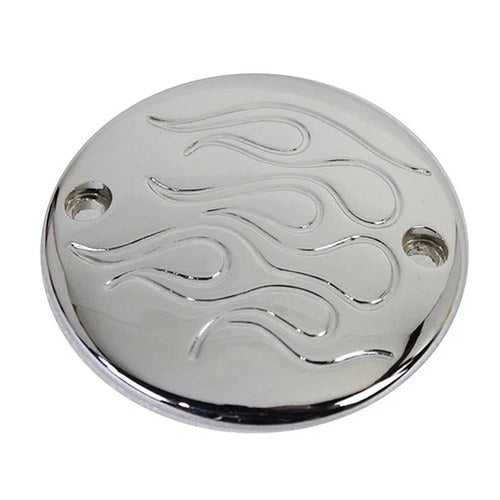 Chrome 2-Hole Flame Ignition System Cover for Harley-Davidson