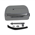 Chrome Dual Coil Finned Panhead Style Coil Cover for Harley-Davidson