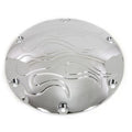Flame Derby Cover Chrome for Harley-Davidson