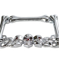 License Plate Frame Skull Style Chrome for Harley-Davidson