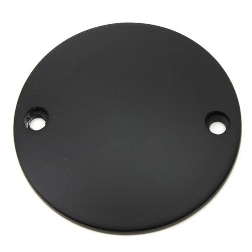 Black Smooth Domed Ignition System Cover for Harley-Davidson