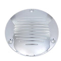 Chrome Grooved 3-Hole Derby Cover for Harley-Davidson