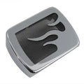 Chrome Coil Cover with Flame Accent for Harley-Davidson