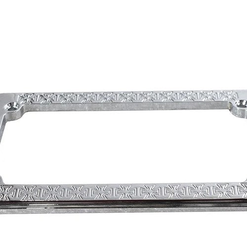 License Plate Frame Maltese Style Chrome for Harley-Davidson