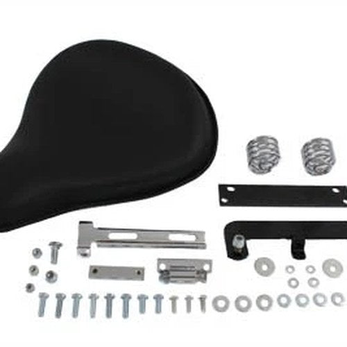 Black Leather Solo Seat Kit for Harley-Davidson