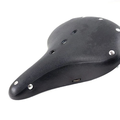 Double Steel Saddle Solo Seat Black for Harley-Davidson