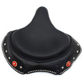 Black Leather Early Style Solo Seat for Harley-Davidson