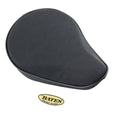 Black Suede Solo Seat Small Pan for Harley-Davidson