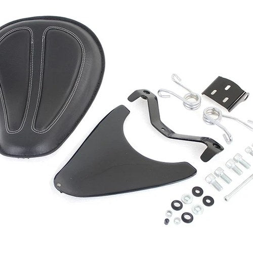 Spring Mount Bates Spring Saddle Solo Seat Kit for Harley-Davidson