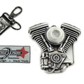 V-Twin Mens Evolution Engine Buckle and Fob Set for Harley-Davidson
