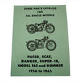 Hummer Spare Parts Catalog for 1956-1965 for Harley-Davidson