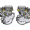 Panhead Motor Patch Set for Harley-Davidson