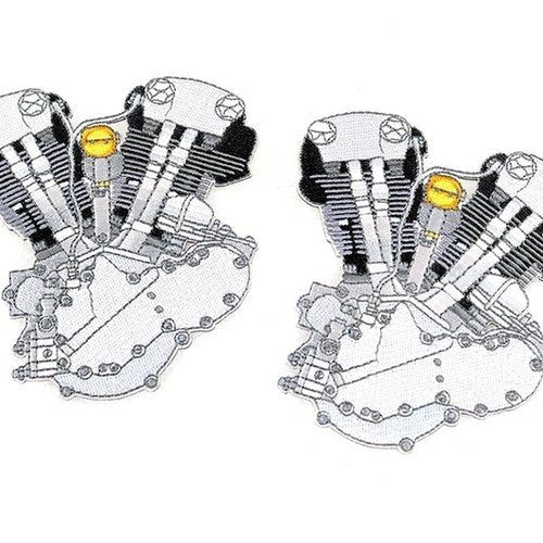 1936-1947 Knucklehead Engine Patch Set for Harley-Davidson