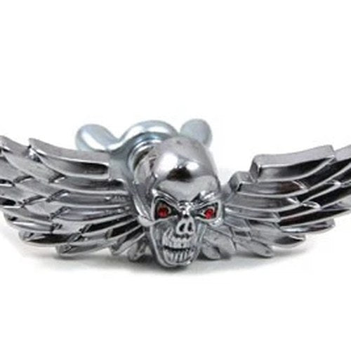 Skull with Wings Medallion Set for Harley-Davidson