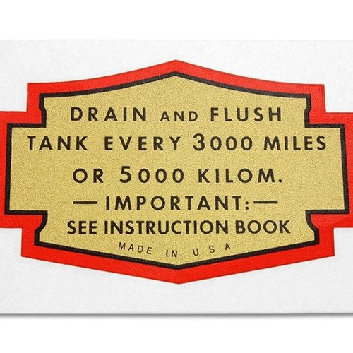 Oil Tank Decal for Harley-Davidson