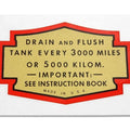 Oil Tank Decal for Harley-Davidson