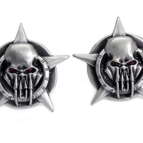 Skull on Star License Plate Topper Set for Harley-Davidson